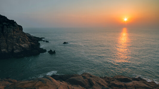 Sunset on the Cliff photo