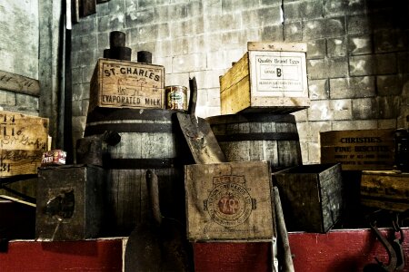 Boxes junk storage