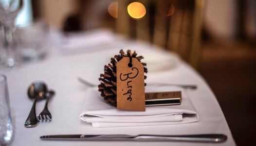 Celebration restaurant table