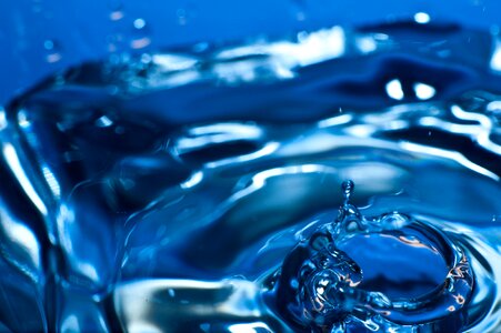 Water a drop of blue