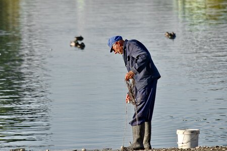 Pensioner portrait fisherman photo