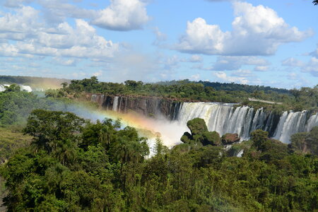Amazing waterfalls at Iguazu Falls