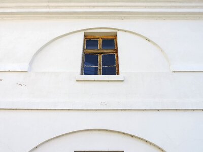 Arch window building photo