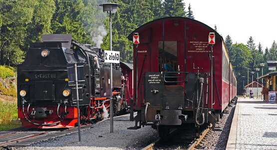 Locomotive passenger rail photo
