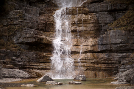 Water Falling from the Rocks photo