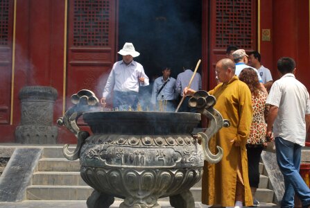 Urn pot incense photo