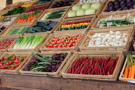 Vegetable basket eat vegetale photo