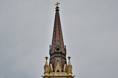 Christianity church tower colorful photo
