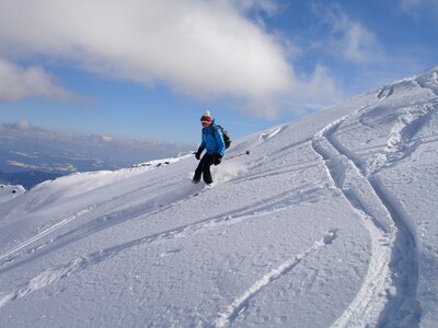 Ski touring skitouren goers outdoor photo