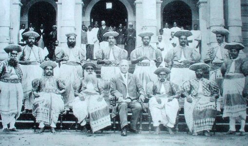 British appointed Kandyan chiefs in Sri Lanka, 1905 photo