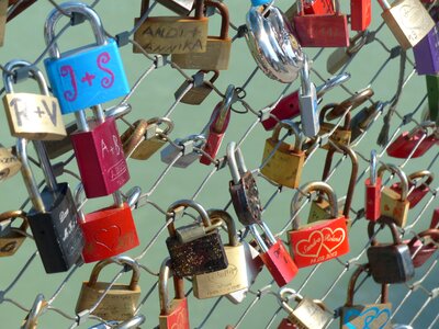Love padlocks love symbol