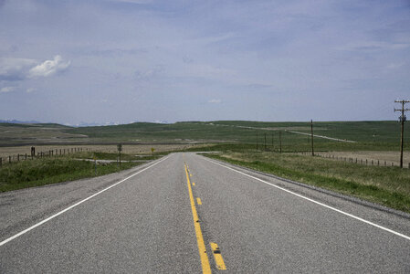 Country Road landscape in Montana