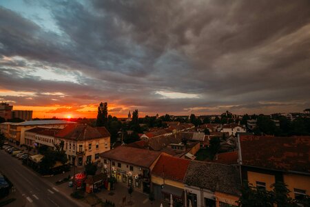 Cityscape downtown panorama photo