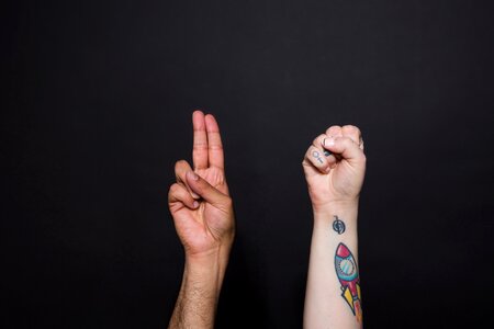 Sign Language Hands photo