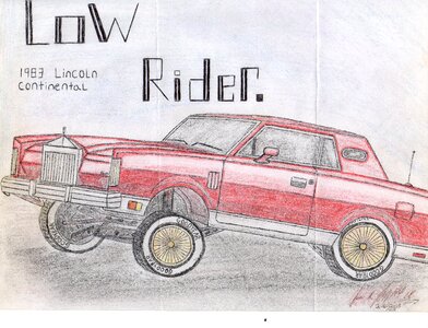 Low Rider drawing by hand photo