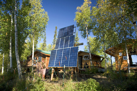 Kanuti Lake cabins solar power system