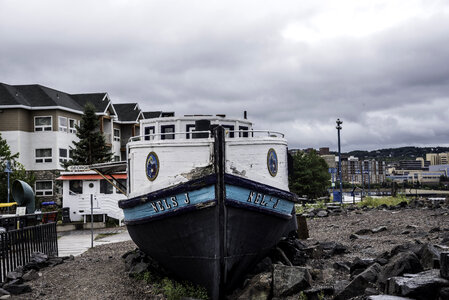 Food Stand in a Boat in Duluth, Minnesota