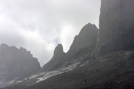 Granite towers of Torres del Paine, Chile. photo