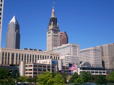Buildings and towers in Cleveland, Ohio photo