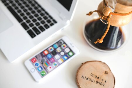 Business caffeine cellphone
