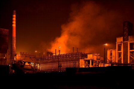 Factory industry smoke photo