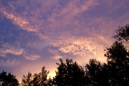Cloud dusk landscape photo
