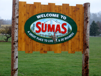 Sign of Sumas, Washington photo