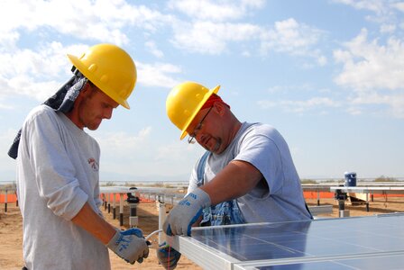 Solar panel site photo