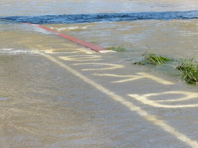 Away road flooded photo