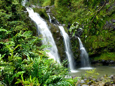 Beautiful Waterfalls in Hawaii photo