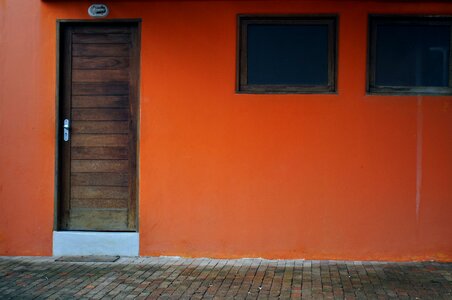 Doorway facade home