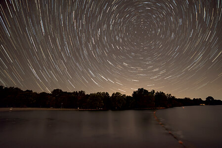 Star Trails in the sky photo