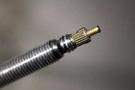 Metal screw device photo