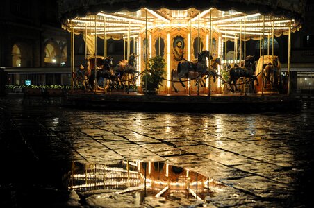 Joust carousel evening photo