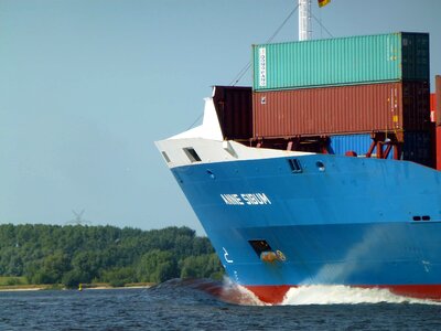 Boat cargo cargo ship photo