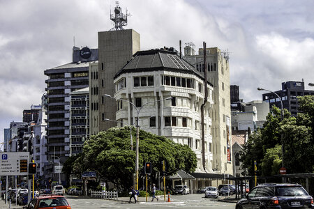 Wellington buildings downtown in New Zealand photo