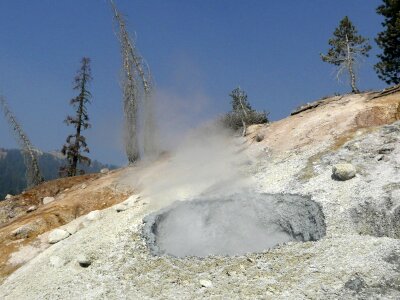 Erosion steam hot photo