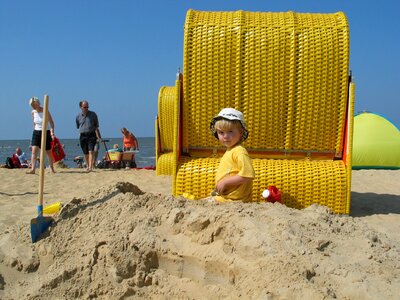 North sea beach sea