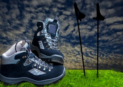 Trekking nordic walking walken