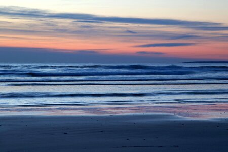 Beach dawn dusk photo