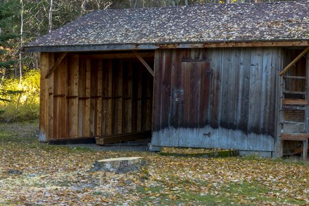 Building storage wood
