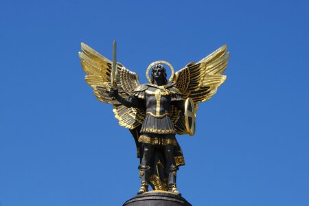 Maidan statue archangel michael photo