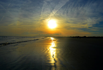 Sunset Over the Beach Landscape in South Carolina