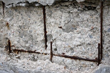 Concrete metal rust photo