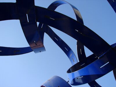 Abstract blue futuristic