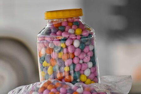Candy jar confectionery photo