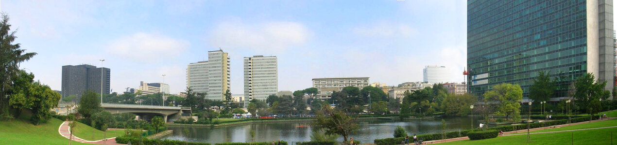 Panoramic View of EUR Business district photo