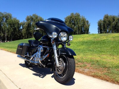 Harley street-glide motorcycle photo