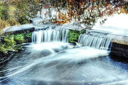 Falls stream floating