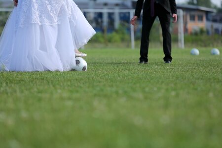 Ball bride football photo
